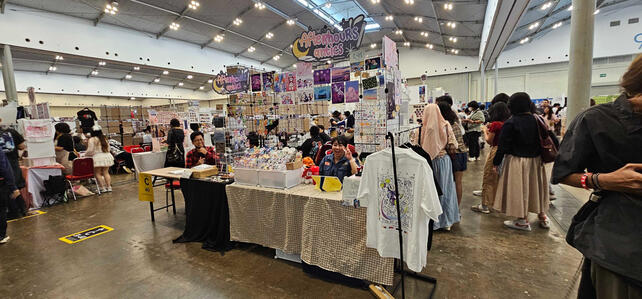 Our display, with Iwa manning the booth on day 2!